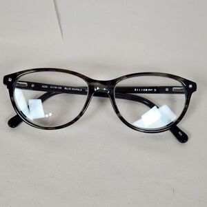 Helium Eyeglasses, Frames Only 4225 Blu Marble  51-16-135‎ Brown Blue Multi
